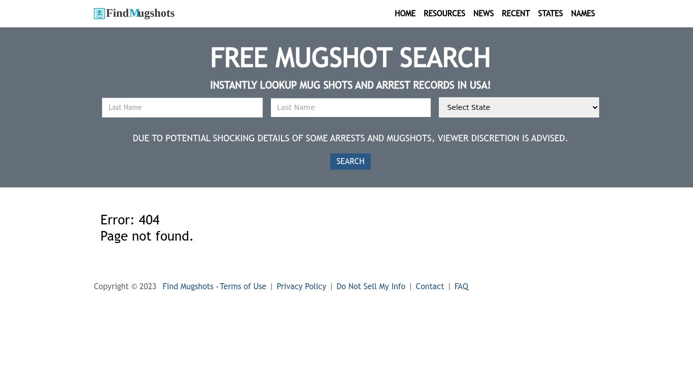 Find South Carolina Mugshots - Find Mugshots